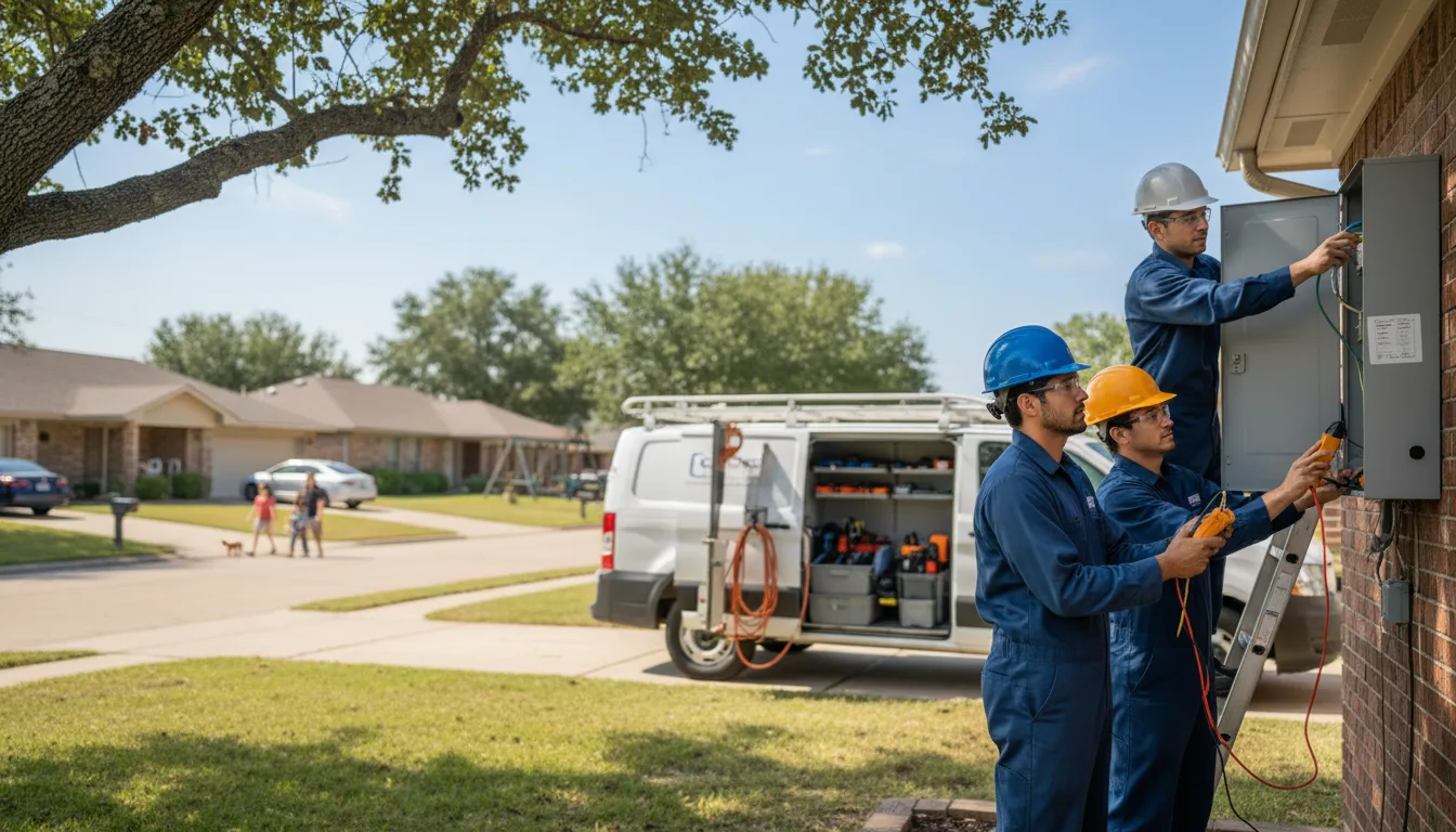 Certified electrician providing emergency electrical services in Miles, IA